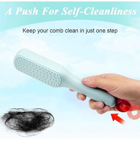 Self-Cleaning Anti-Static Massage Comb, One-Pull Clean Massage Comb, Easy Clean Hair Brush, Scalable Rotate Lifting Self Cleaning Hairbrush Hair Styling Tools For Women