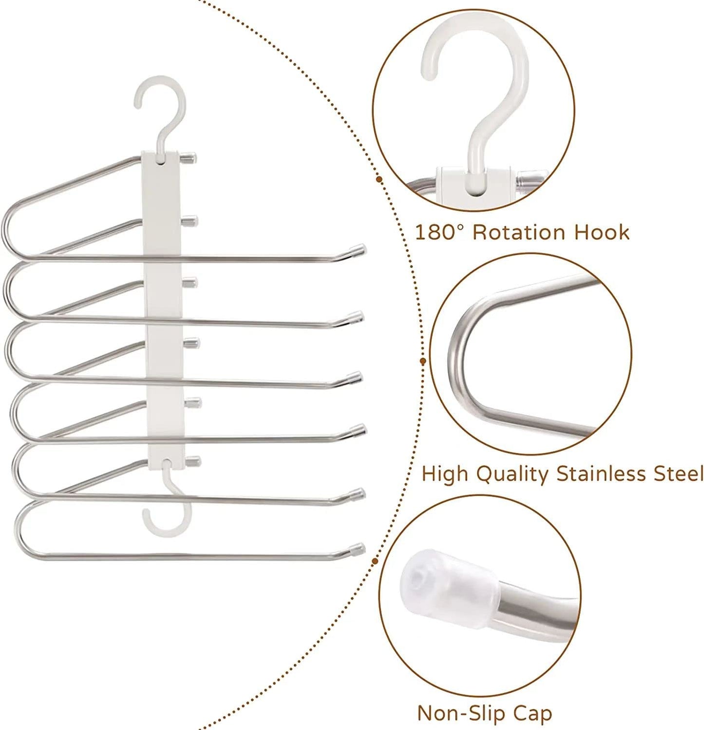 5 in 1 Pant rack shelves  ( Pack of 3)